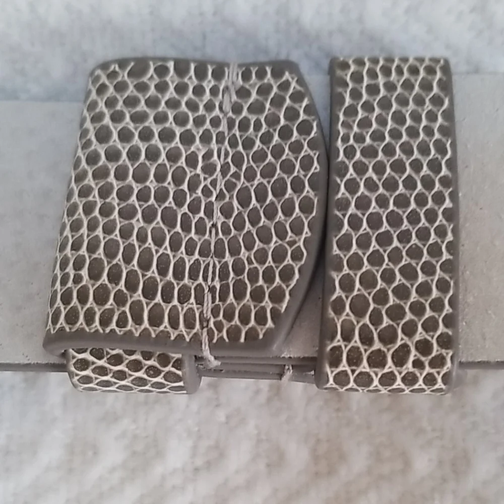 Chico's Animal Print & metallic adjustable Belt